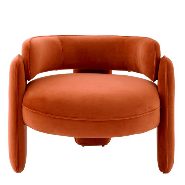 Chair Chaplin savona orange velvet