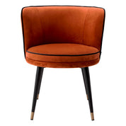 Dining Chair Grenada savona orange velvet