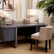 Table Lamp Newton S antique brass finish incl shade