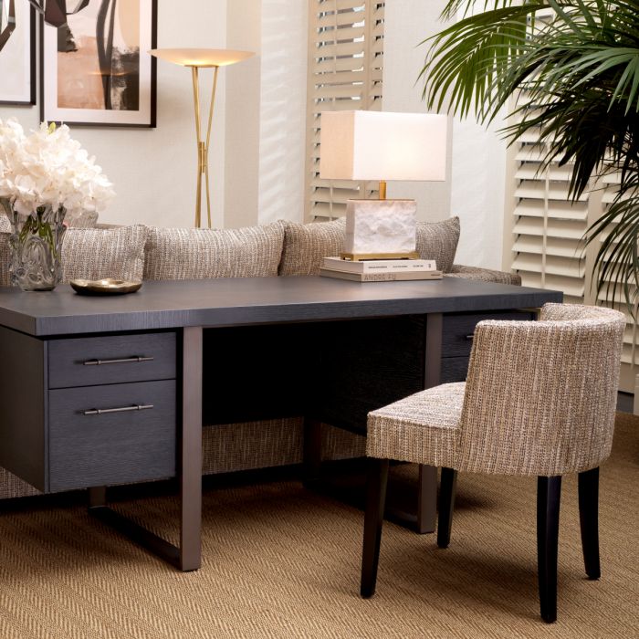 Table Lamp Newton S antique brass finish incl shade