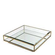 Coffee Table Tortona L brushed brass finish