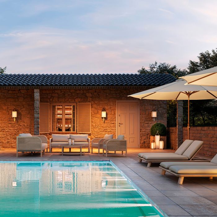 Outdoor Coffee Table Anthony aged teak