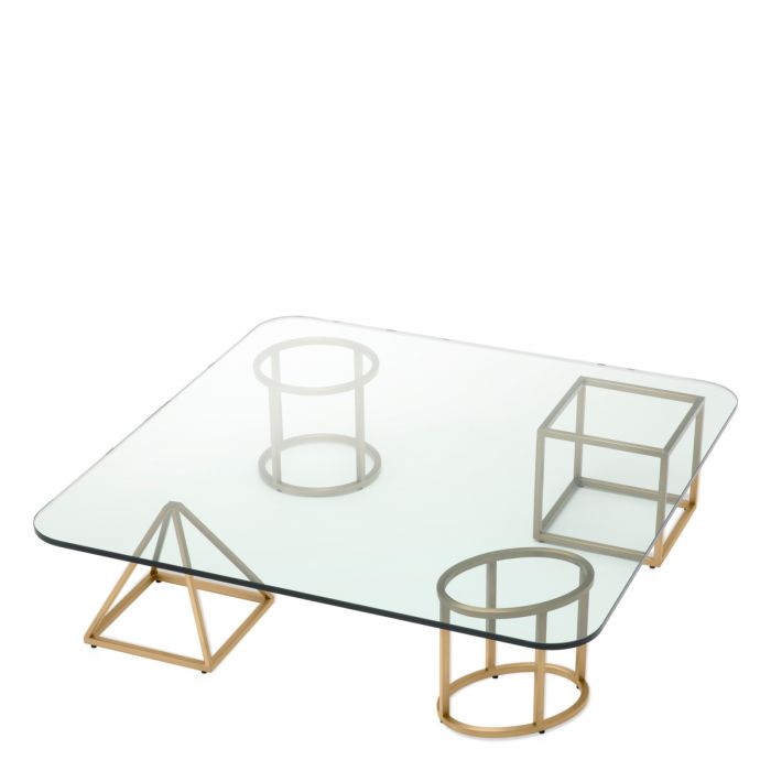 Coffee Table Speiser brushed brass finish