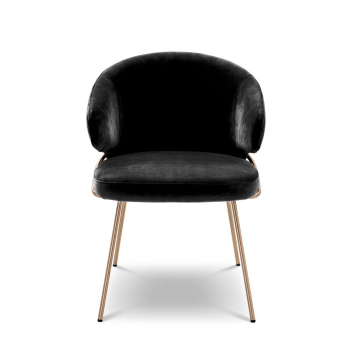 Dining Chair Kinley savona dark grey velvet