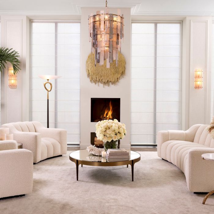 Coffee Table Artemisa L brushed brass finish