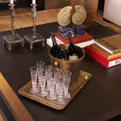 Wine Cooler Wagram vintage brass finish