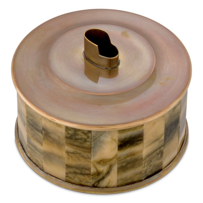 Lighter holder Bonham vintage brass finish