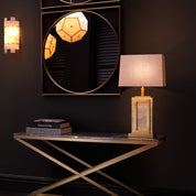 Table Lamp Murray travertine incl shade