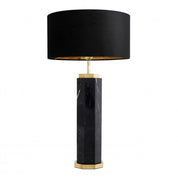 Table Lamp Newman black marble incl shade