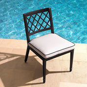 Outdoor Dining Chair Paladium black sunbrella canvas