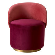 Low Dining Chair Greer savona bordeaux velvet