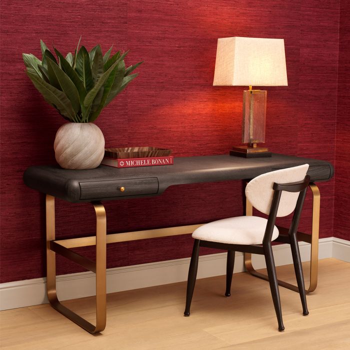 Dining Chair Allston classic black finish sentier cream