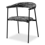 Dining Chair Julio bouclé sonata black set of 2