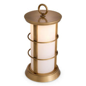 Outdoor Table Lamp Kyle L antique brass finish