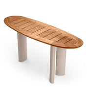 Outdoor Console Table Free Form natural teak