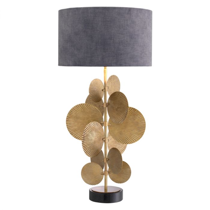 Table Lamp Mito vintage brass finish incl shade