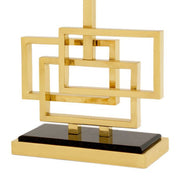 Table Lamp Windolf polished brass incl shade