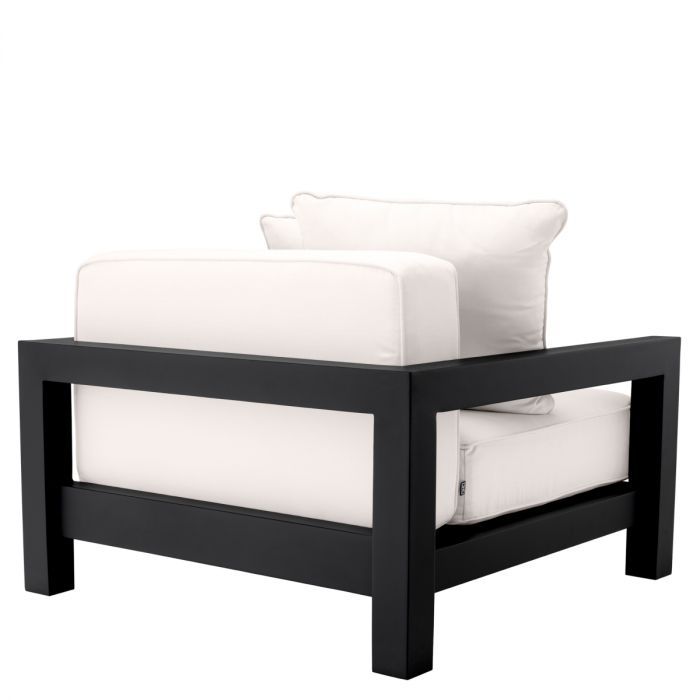 Outdoor Chair Cap-Antibes black sunbrella canvas