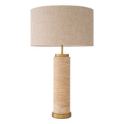 Table Lamp Lxry travertine incl shade