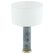 Table Lamp Lxry grey marble incl shade