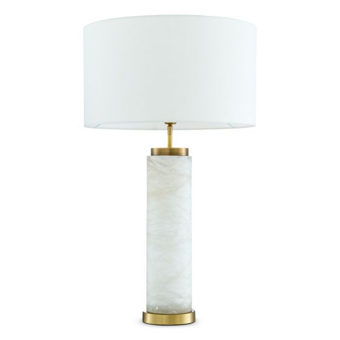 Table Lamp Lxry alabaster incl shade