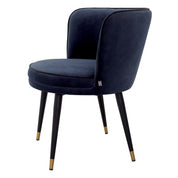 Dining Chair Grenada savona midnight blue velvet