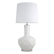 Table Lamp Lambert crackled white incl shade