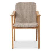 Outdoor Dining Chair Honolulu natural teak faux rattan