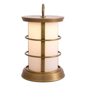 Outdoor Table Lamp Kyle S antique brass finish