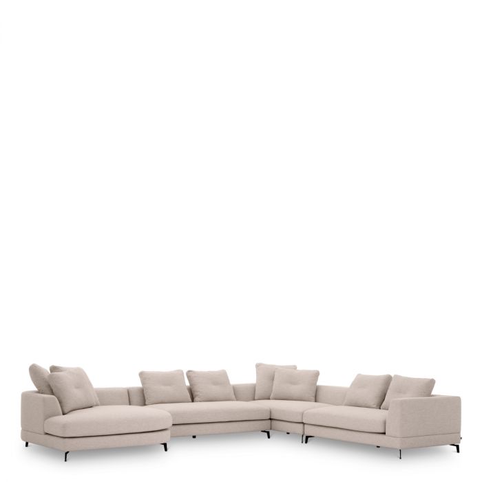 Sofa Moderno L aveiro sand