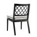 Outdoor Dining Chair Paladium black sunbrella canvas