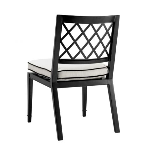 Outdoor Dining Chair Paladium black sunbrella canvas