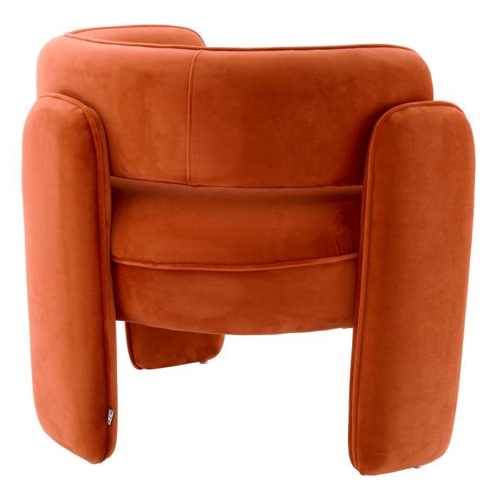 Chair Chaplin savona orange velvet
