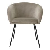 Dining Chair Campus savona greige velvet