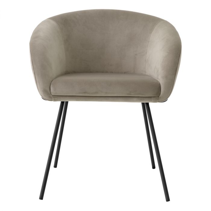 Dining Chair Campus savona greige velvet