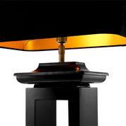 Table Lamp Mandarin piano black finish incl shade