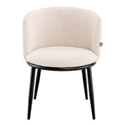 Dining Chair Filmore bouclé cream set of 2