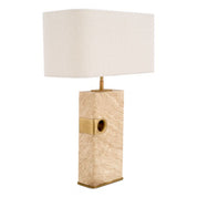Table Lamp Sebago travertine incl shade