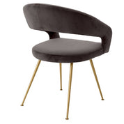 Dining Chair Bravo savona grey velvet