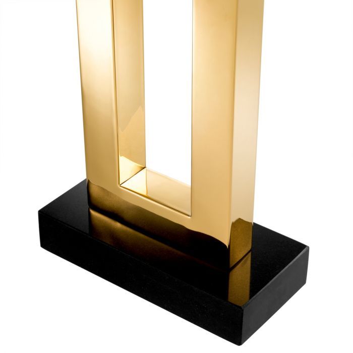 Table Lamp Arlington gold finish incl black shade