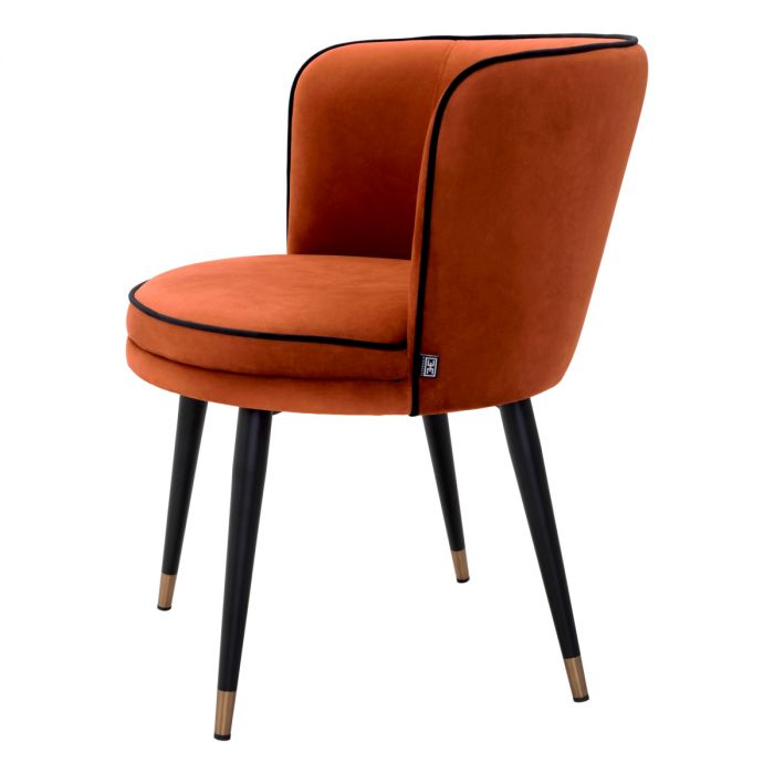Dining Chair Grenada savona orange velvet