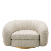 Swivel Chair Cosenza splendor light grey