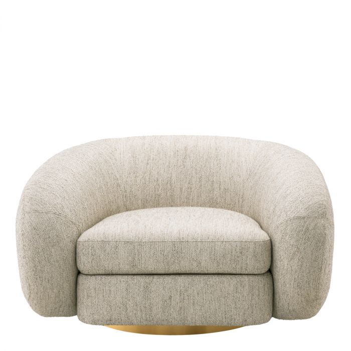 Swivel Chair Cosenza splendor light grey