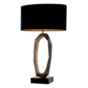Table Lamp Santos gunmetal finish incl shade