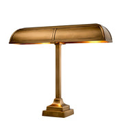 Desk Lamp Banker Trust antique brass finish
