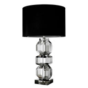 Table Lamp Mornington smoke crystal incl shade