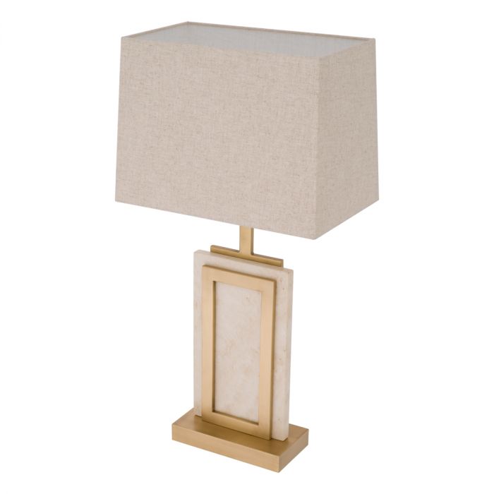 Table Lamp Murray travertine incl shade