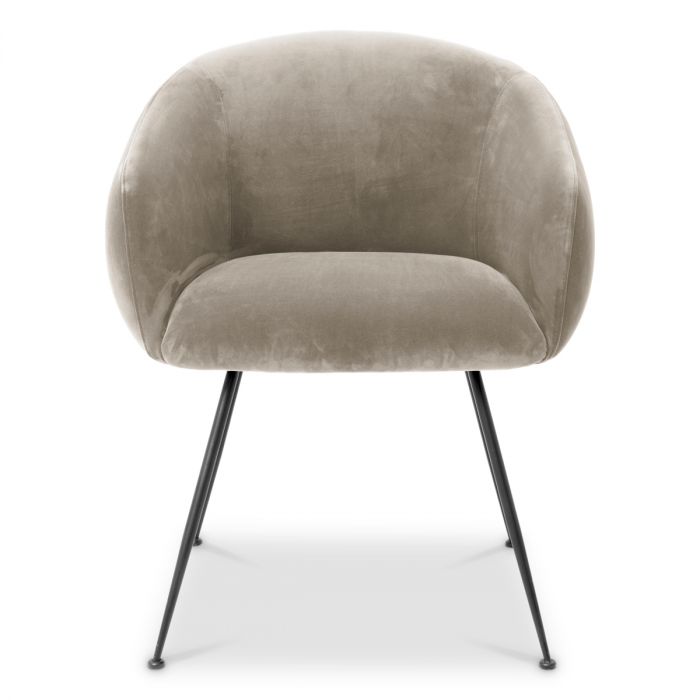 Dining Chair Elbury savona greige velvet