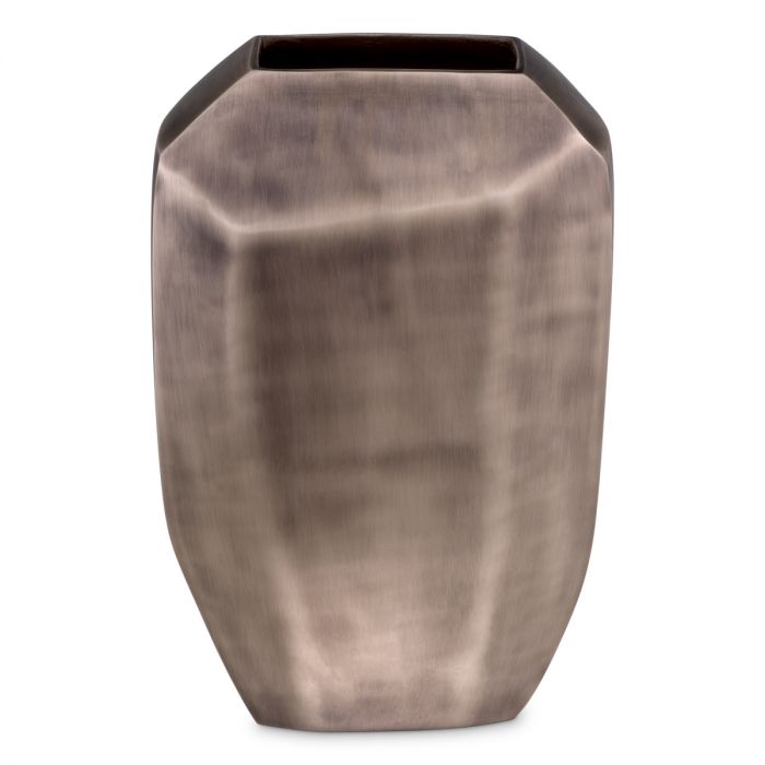 Vase Linos L matte nickel finish