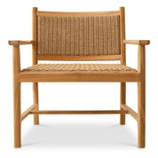 Outdoor Chair Pivetti natural teak faux rattan